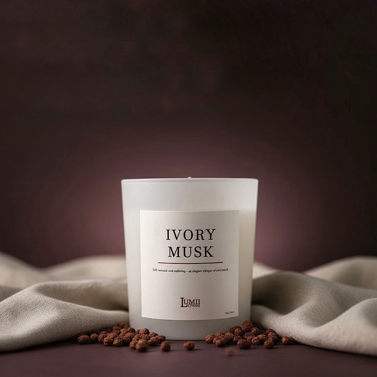 White Frosted Jar Candle | Signature collection - Premium Scented soy wax candle(Medium)