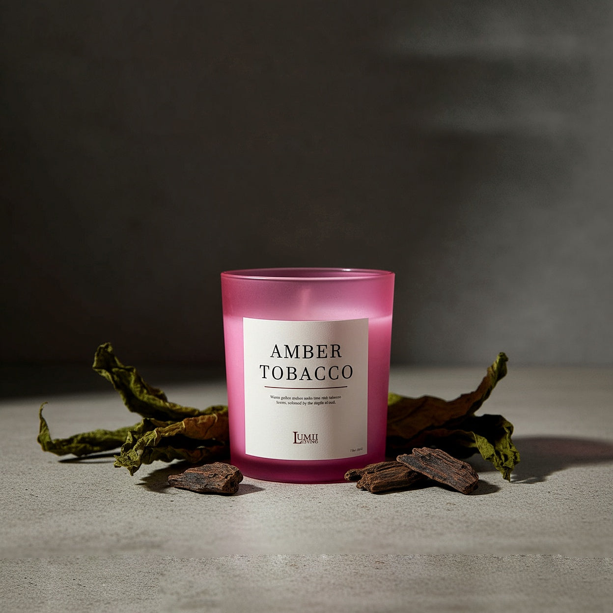 Pink Frosted Jar Candle | Signature collection - Premium Scented soy wax candle (Medium)