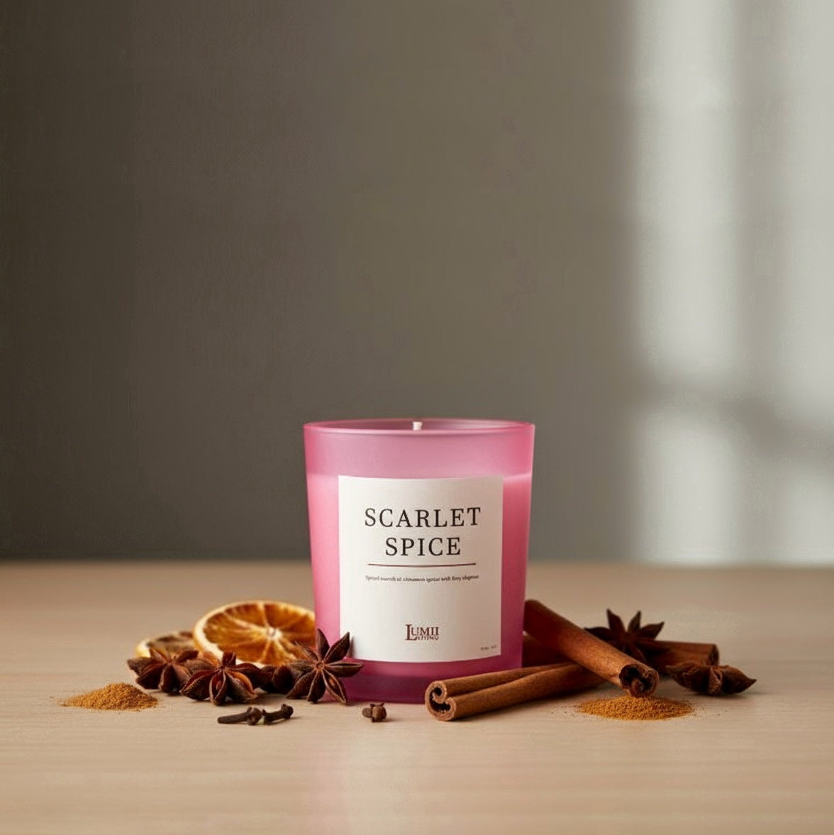 Pink Frosted Jar Candle | Signature collection - Premium Scented soy wax candle (Medium)