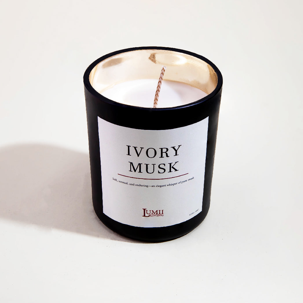 Black Glow jar Candle | Signature collection - Premium Scented soy wax candle (Medium)