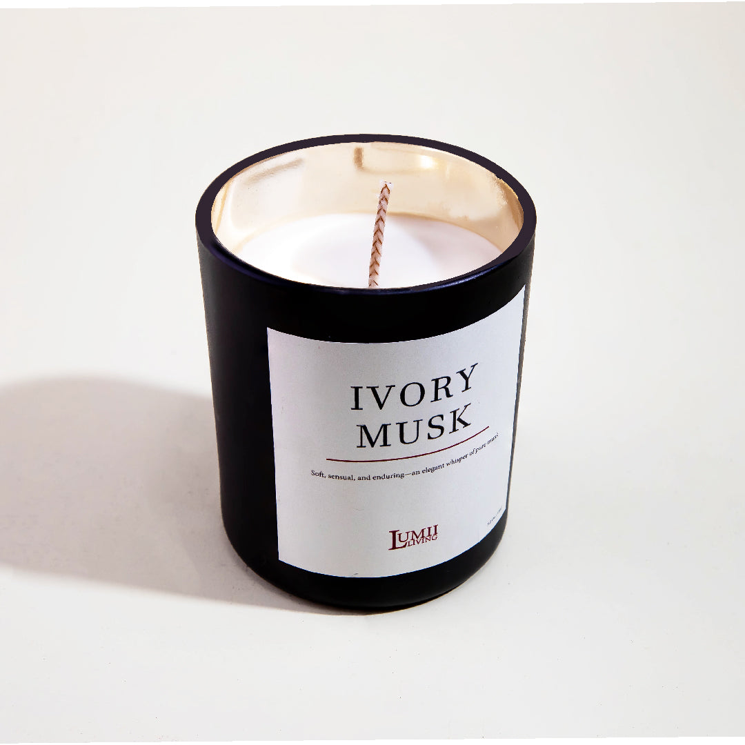 Black Glow jar Candle | Signature collection - Premium Scented soy wax candle (Medium)