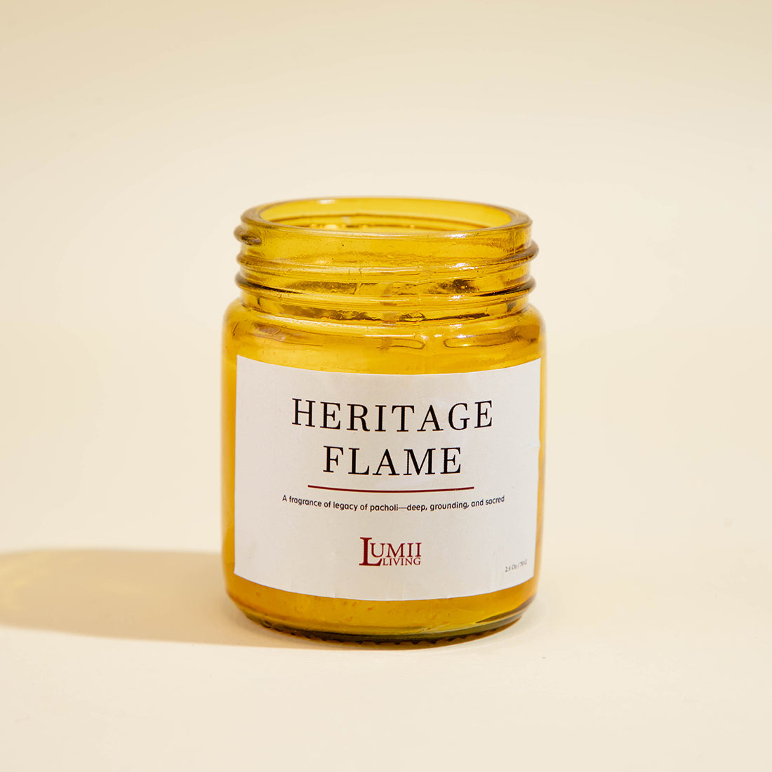 Golden Amber jar Candle | Signature collection - Premium Scented soy wax candle (Small)