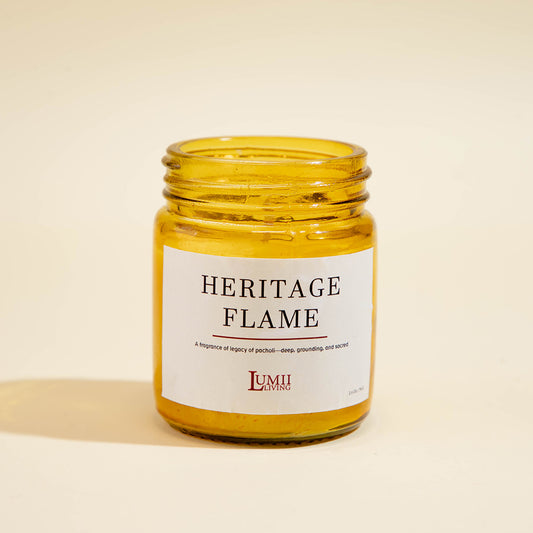 Golden Amber jar Candle | Signature collection - Premium Scented soy wax candle (Small)