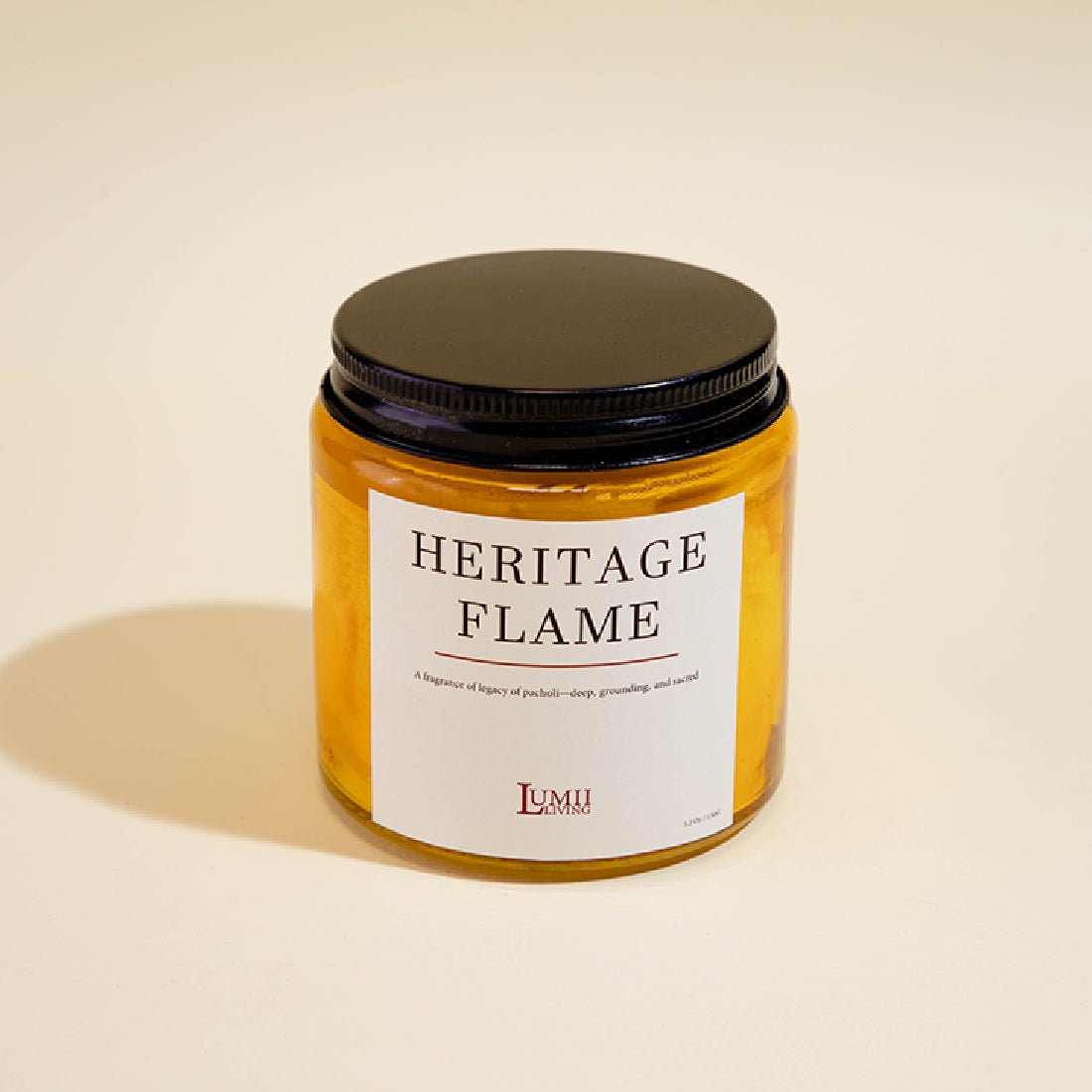 Golden Amber jar Candle | Signature collection - Premium Scented soy wax candle (Medium)