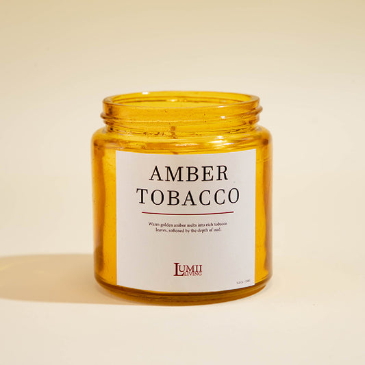 Golden Amber jar Candle | Signature collection - Premium Scented soy wax candle (Medium)