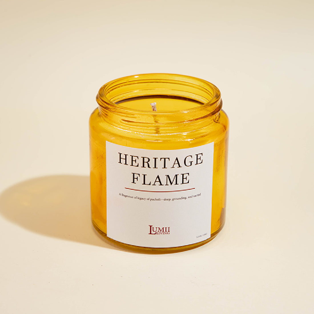 Golden Amber jar Candle | Signature collection - Premium Scented soy wax candle (Medium)