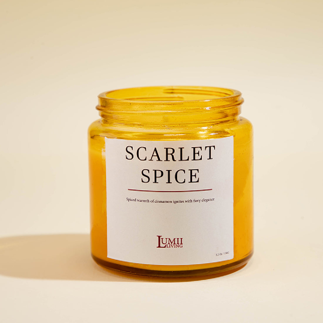 Golden Amber jar Candle | Signature collection - Premium Scented soy wax candle (Medium)