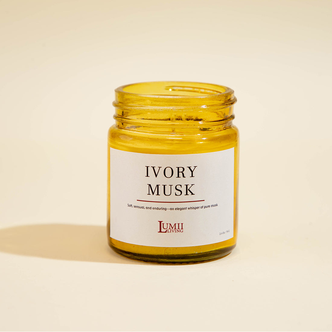 Golden Amber jar Candle | Signature collection - Premium Scented soy wax candle (Small)