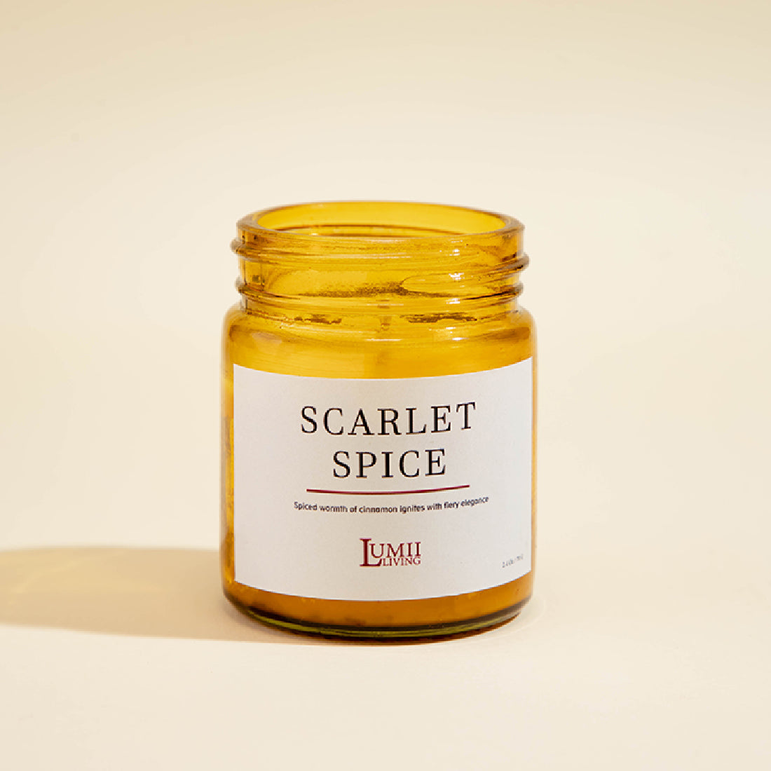 Golden Amber jar Candle | Signature collection - Premium Scented soy wax candle (Small)