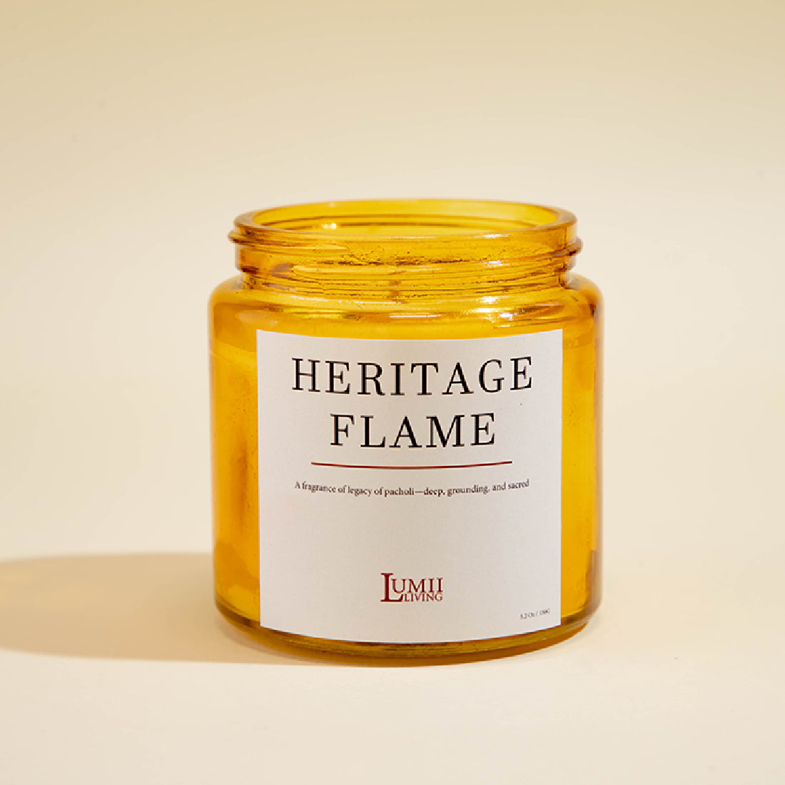 Golden Amber jar Candle | Signature collection - Premium Scented soy wax candle (Medium)