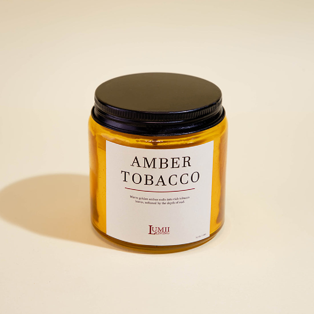 Golden Amber jar Candle | Signature collection - Premium Scented soy wax candle (Medium)
