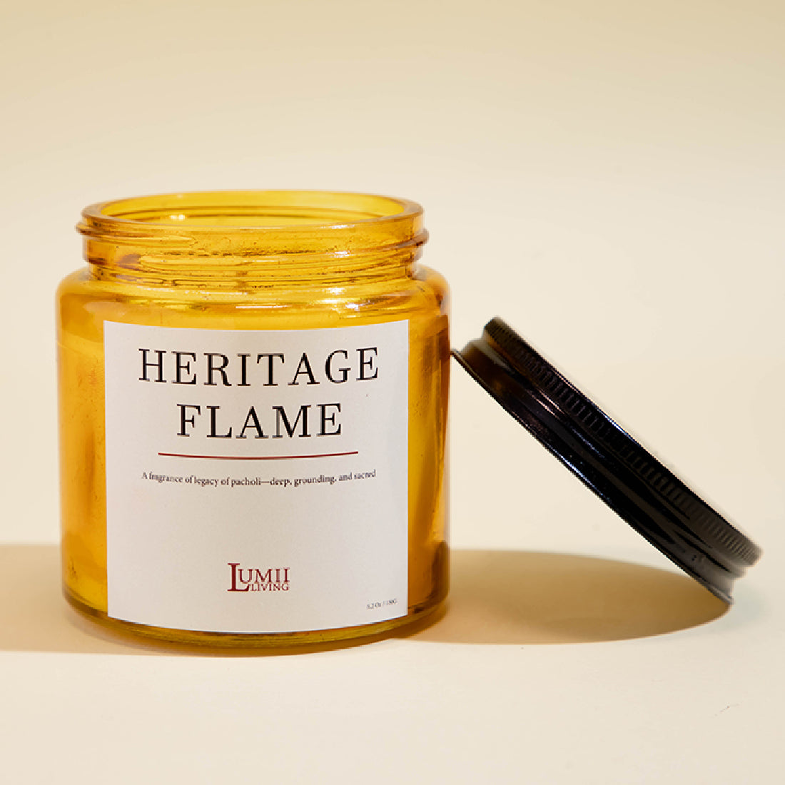 Golden Amber jar Candle | Signature collection - Premium Scented soy wax candle (Medium)