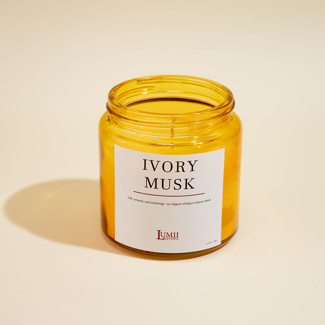 Golden Amber jar Candle | Signature collection - Premium Scented soy wax candle (Medium)