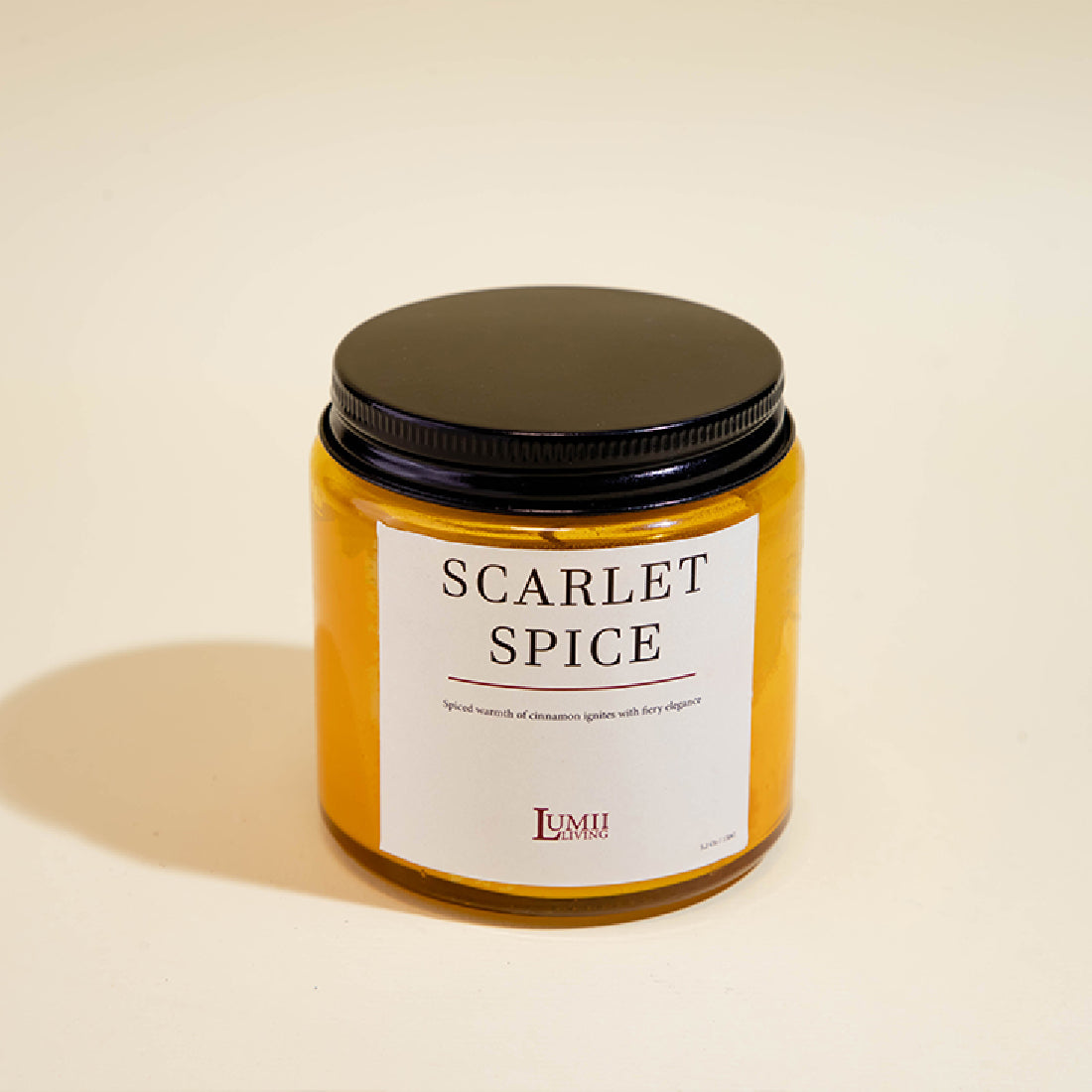 Golden Amber jar Candle | Signature collection - Premium Scented soy wax candle (Medium)