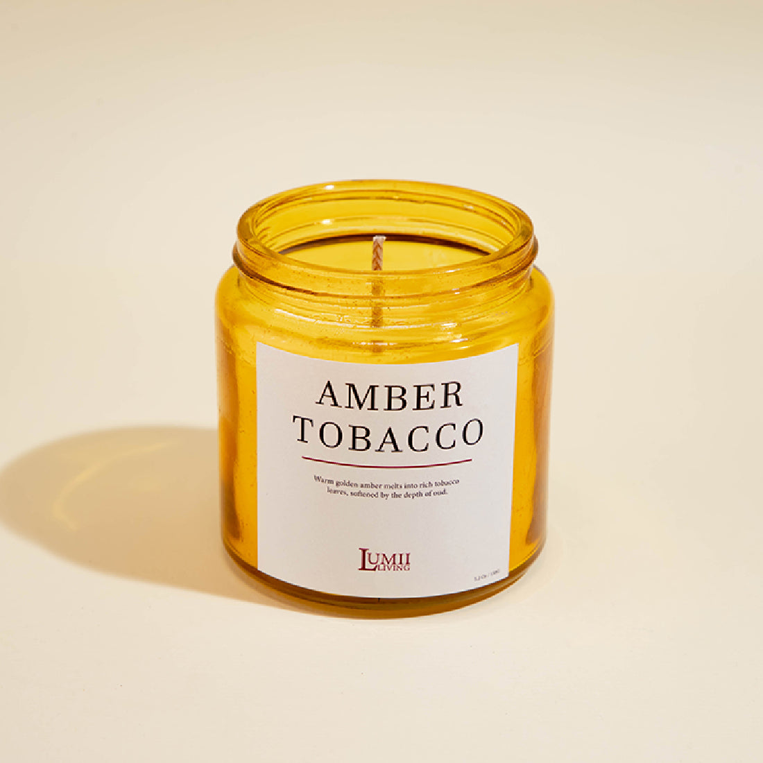 Golden Amber jar Candle | Signature collection - Premium Scented soy wax candle (Medium)