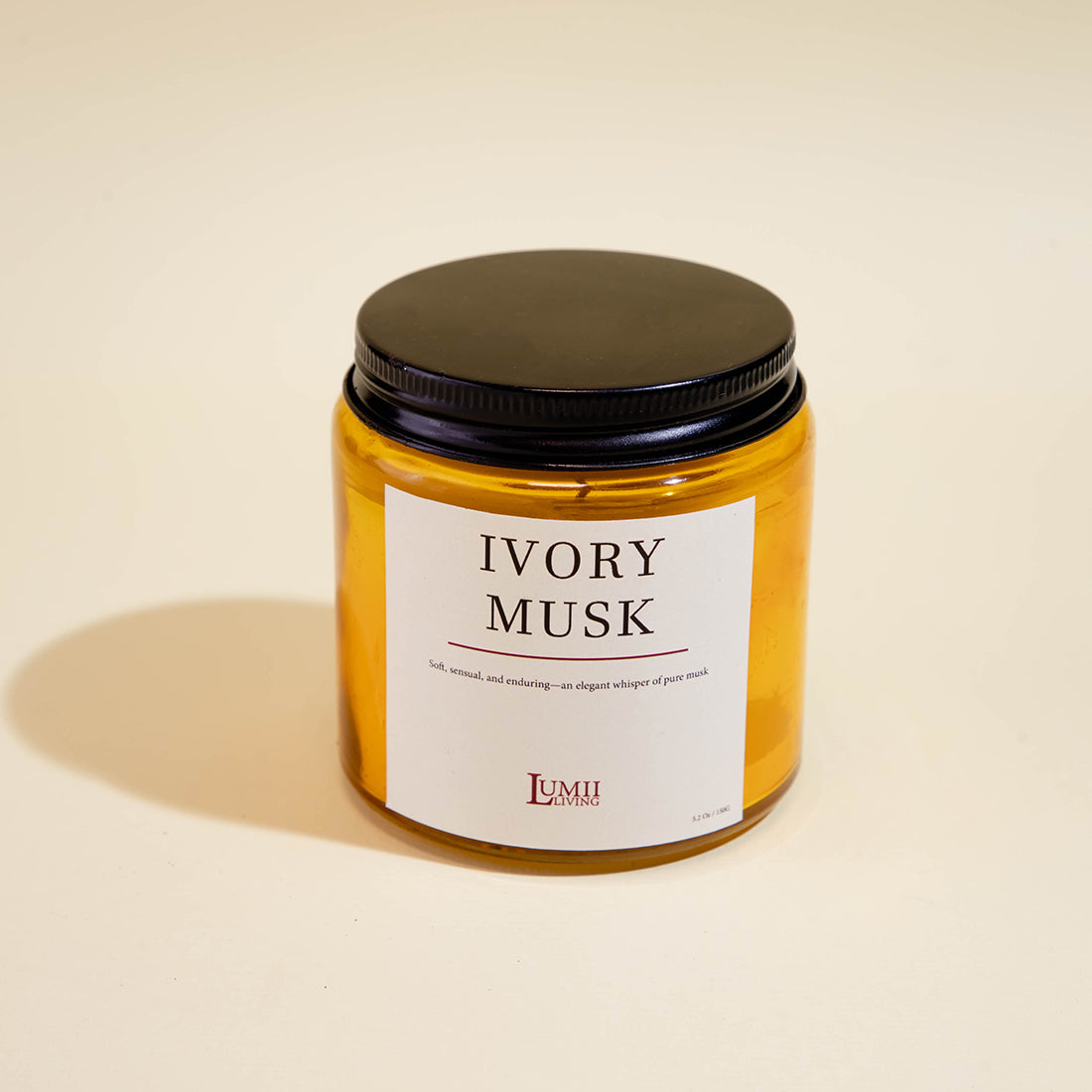 Golden Amber jar Candle | Signature collection - Premium Scented soy wax candle (Medium)