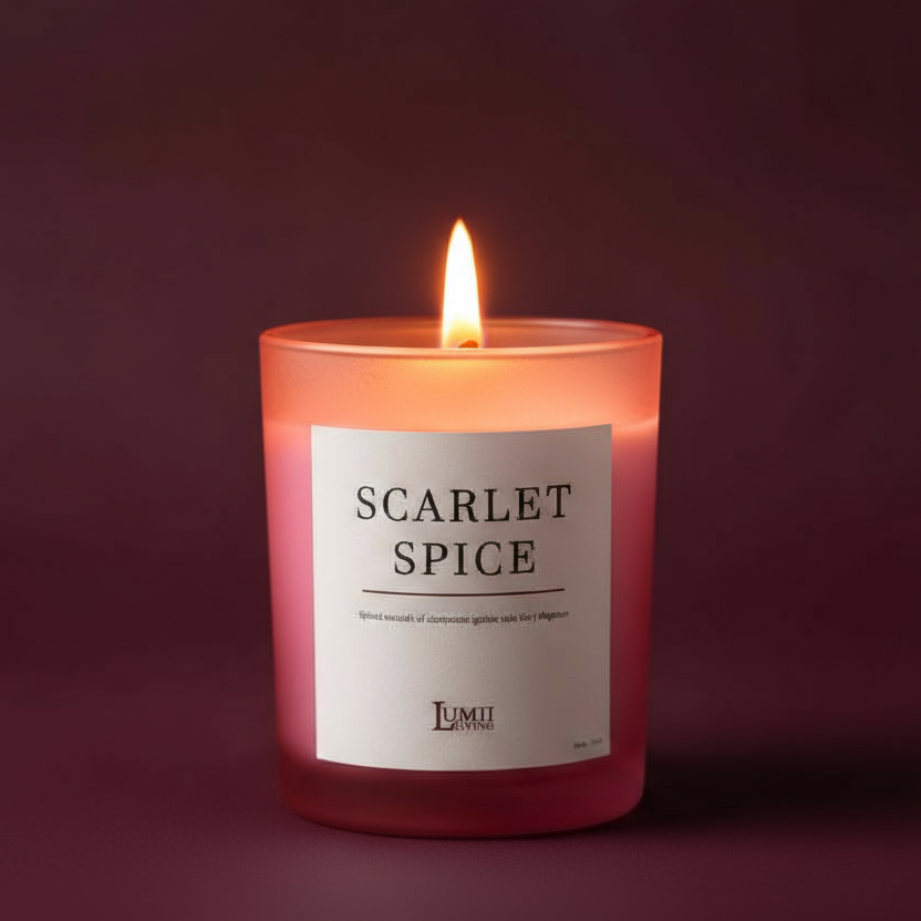 Pink Frosted Jar Candle | Signature collection - Premium Scented soy wax candle (Medium)