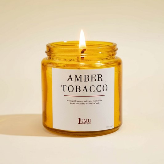 Golden Amber jar Candle | Signature collection - Premium Scented soy wax candle (Medium)