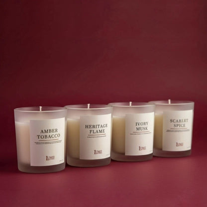 Shot White Frosted Jar Candle (Pack of 4) | Signature collection - Premium Scented soy wax candle(Small)