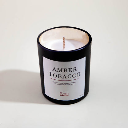 Black Glow jar Candle | Signature collection - Premium Scented soy wax candle (Medium)
