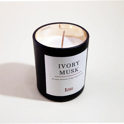 Black Glow jar Candle | Signature collection - Premium Scented soy wax candle (Medium)