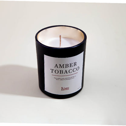 Black Glow jar Candle | Signature collection - Premium Scented soy wax candle (Medium)