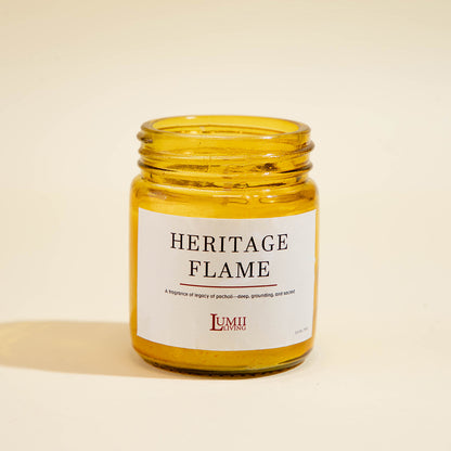 Golden Amber jar Candle | Signature collection - Premium Scented soy wax candle (Small)