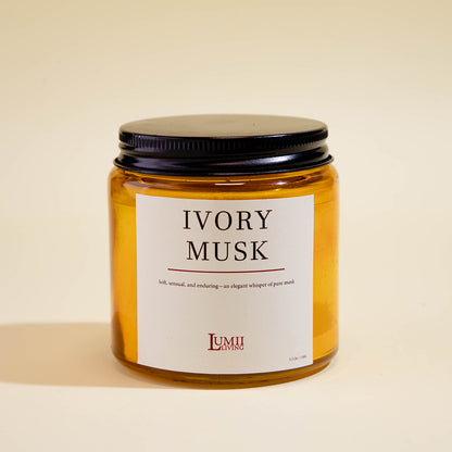 Golden Amber jar Candle | Signature collection - Premium Scented soy wax candle (Medium)