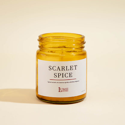 Golden Amber jar Candle | Signature collection - Premium Scented soy wax candle (Small)