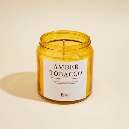 Golden Amber jar Candle | Signature collection - Premium Scented soy wax candle (Medium)