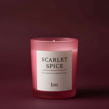 Pink Frosted Jar Candle | Signature collection - Premium Scented soy wax candle (Medium)