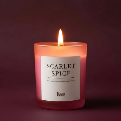 Pink Frosted Jar Candle | Signature collection - Premium Scented soy wax candle (Medium)